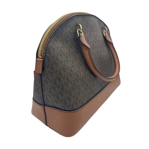 NWT - Michael Kors MK Aspen patches - Emmy Lg dome Satchel / Bag / Purse - Picture 2 of 7